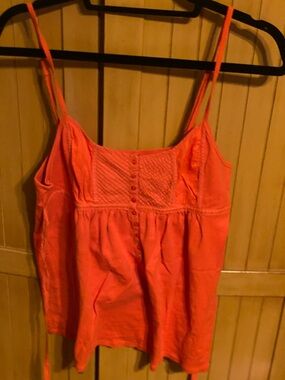 VICTORIAS SECRET BABY DOLL TOP Color orange: Size large